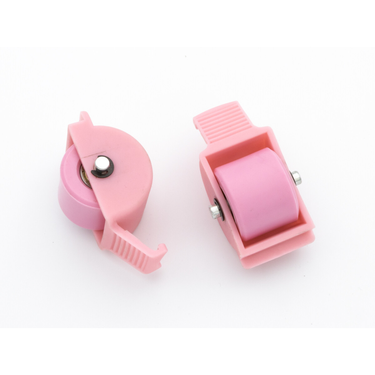 Replacement castor wheel set incl. covers pink/pink